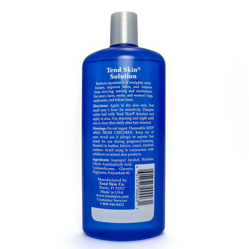Tend Skin Solution for Unsightly Razor Bumps, Ingrown Hair and Razor Burns, Post Shaving and Waxing Toner for Men and Women, Made in USA, 16 Oz - Image 5